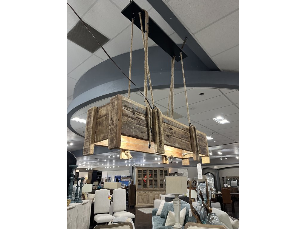 Reclaimed Ammo Crate Chandelier