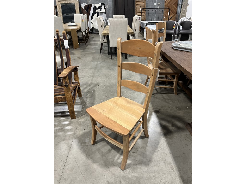 Mahogony Ladder Back Dining Chair in Driftwood