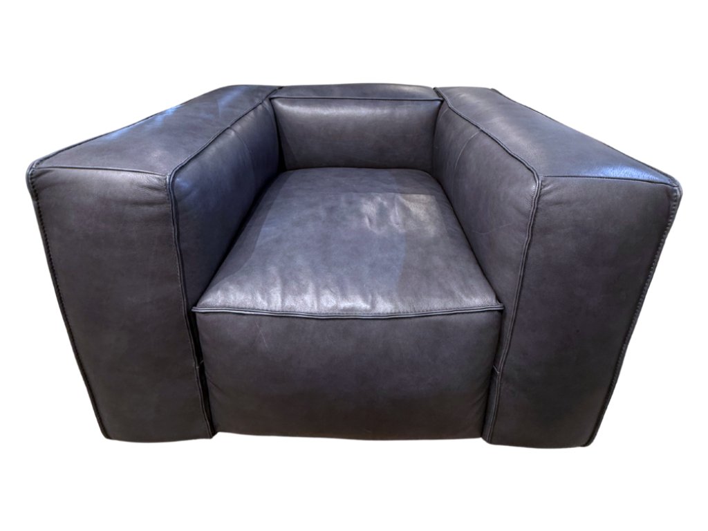 SHALE SWIVEL LEATHER CHAIR - Alternative View