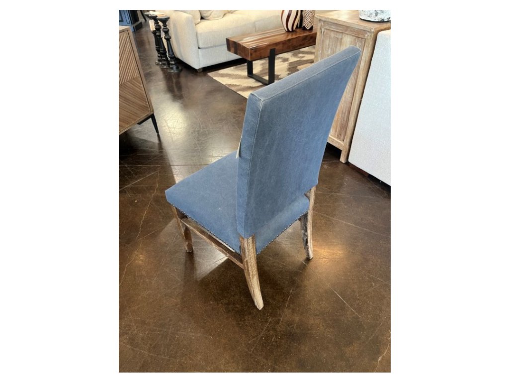 Bronx Blue Denim Chair w/Nailheads - Alternative View