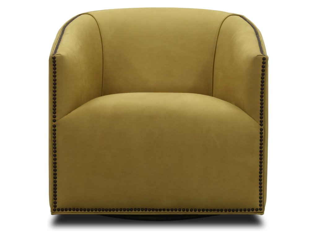Cori Swivel Chair w/ Nailheads