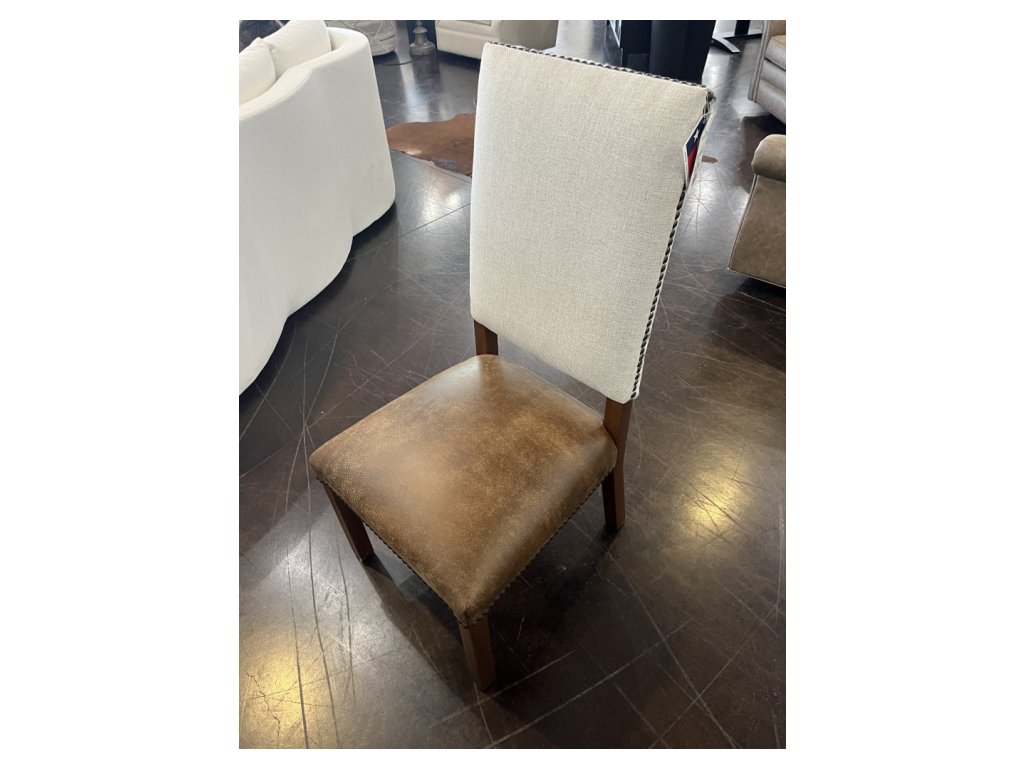 Hair and Leather Side Chair