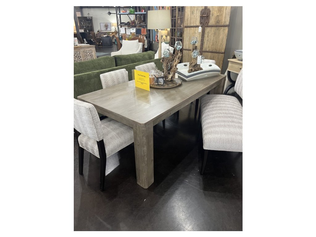 Gray Wooden Dining Table