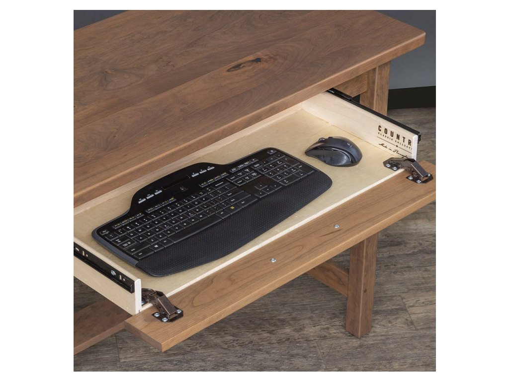 Signature Library Desk with Keyboard Drawer - Alternative View