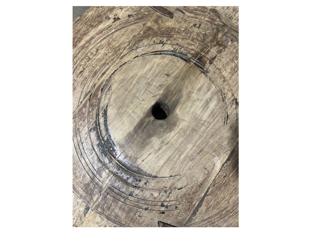 Vintage Cart Wheel Coffee Table - Alternative View