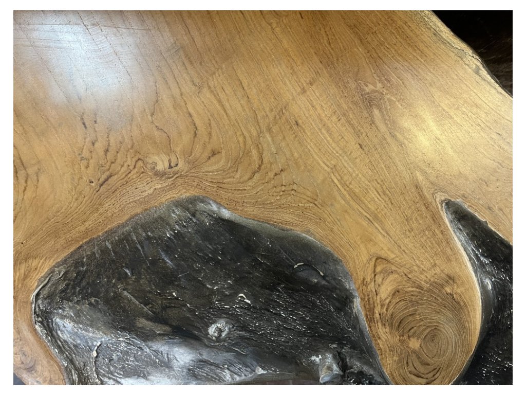 Large Teak Root Console Charcoal