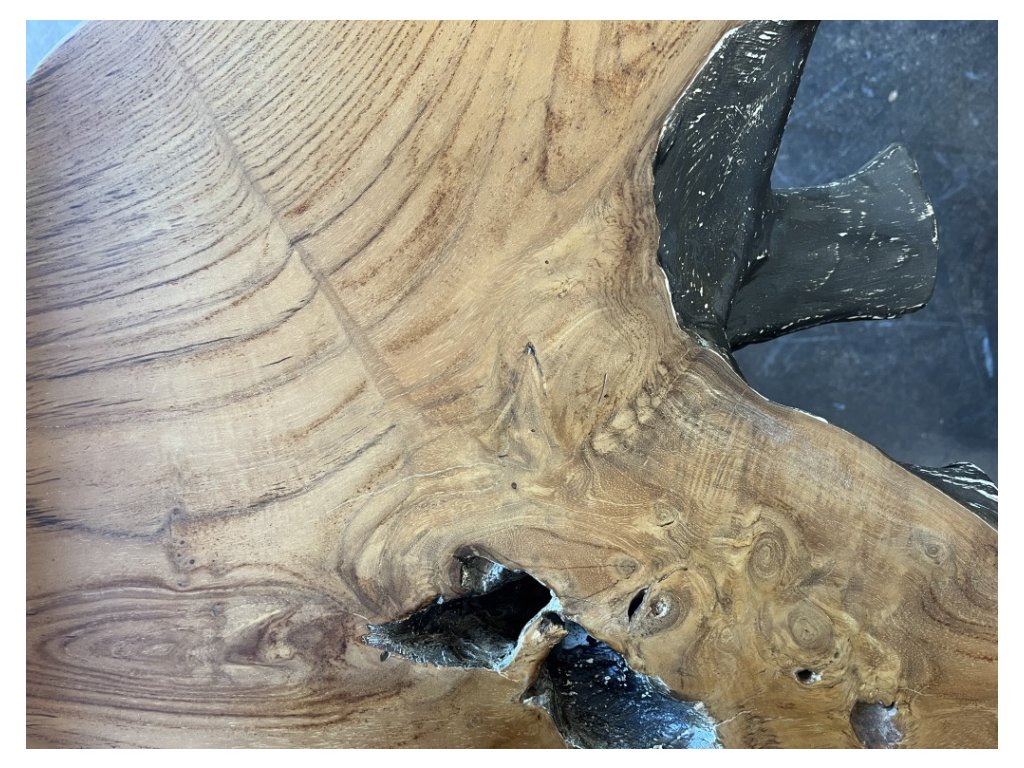 Small Teak Root Console Charcoal