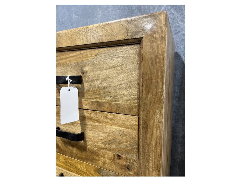 3 Drawer Nightstand with Metal Hardware
