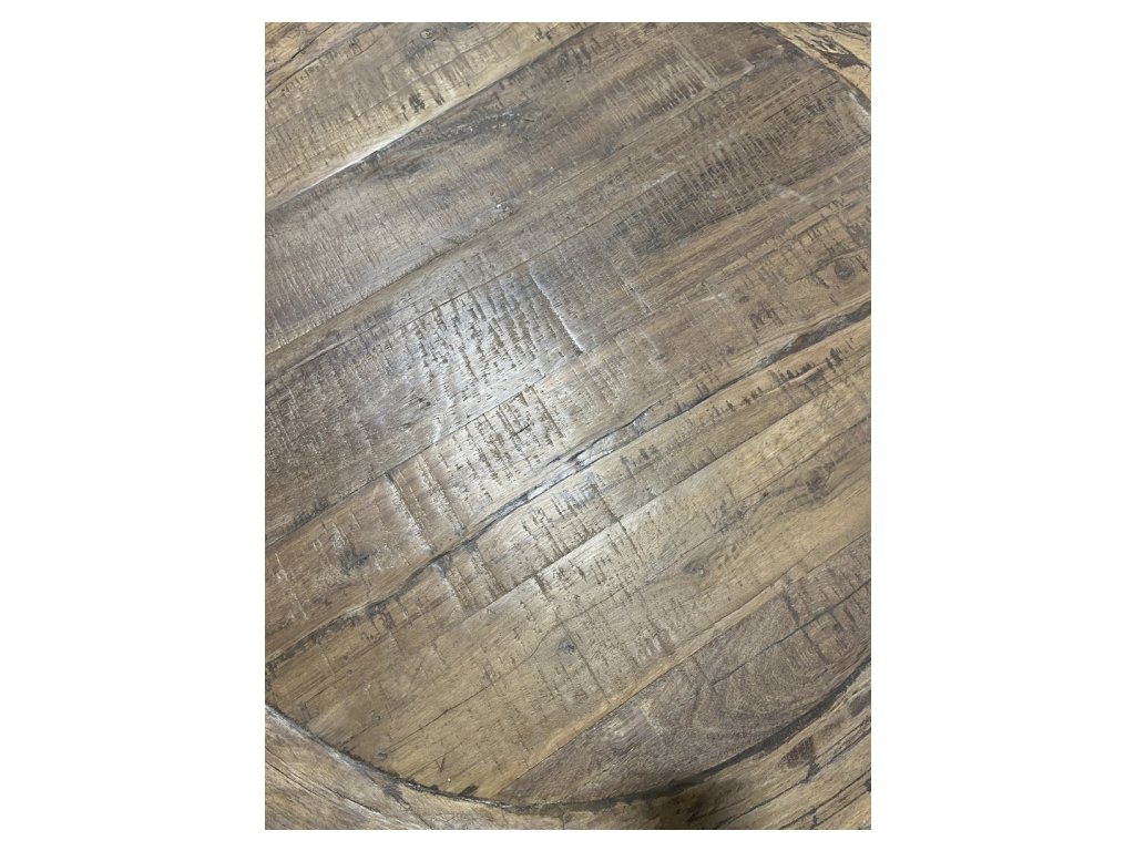 Vintage Cart Wheel Coffee Table - Alternative View