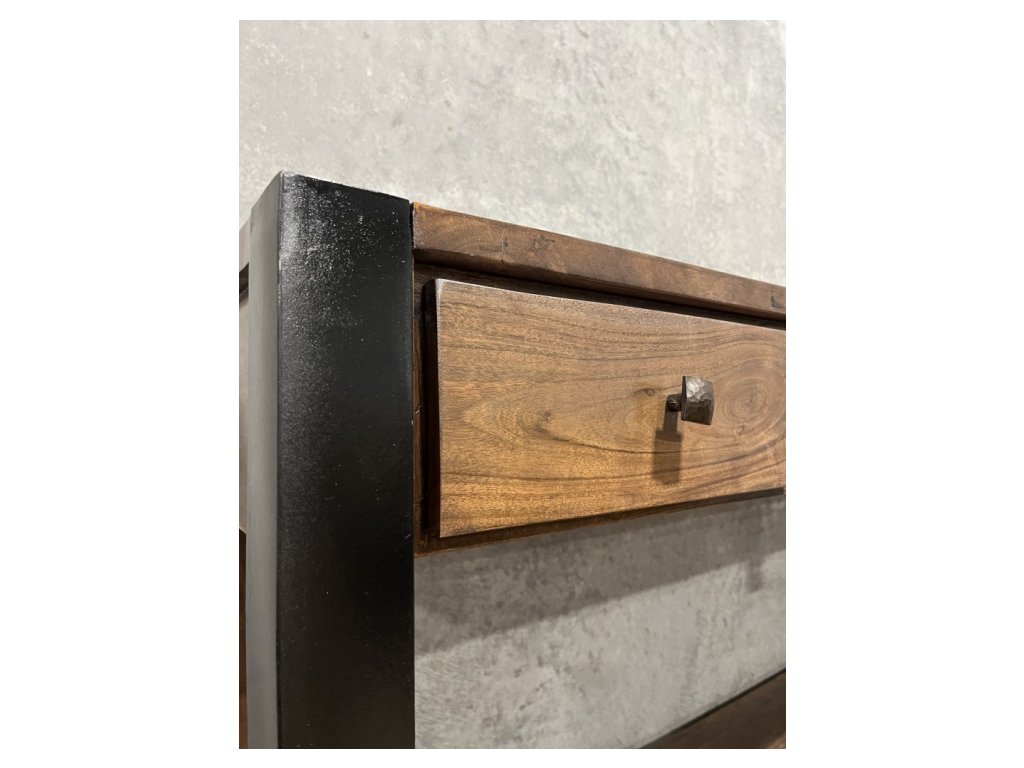 Bronx Wooden Console with Metal Legs - Alternative View