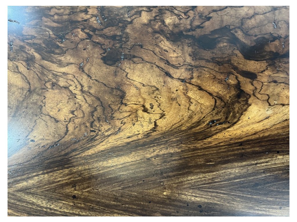 Organic Beech Wood Oval Coffee Table - Alternative View