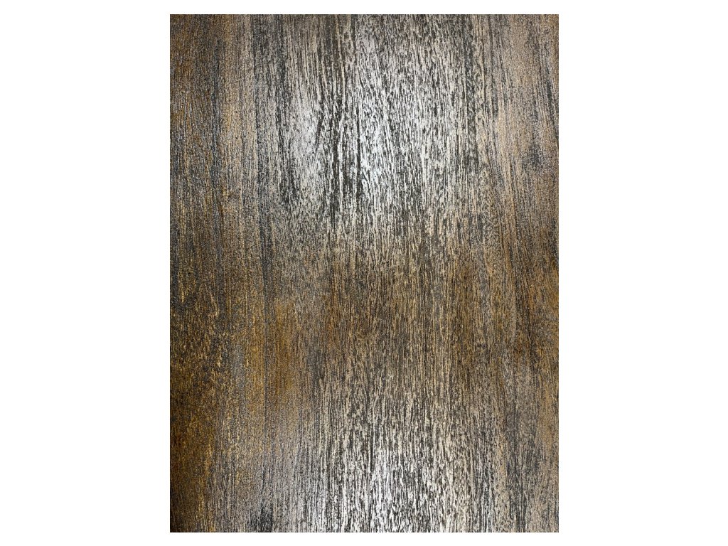 Open Bottom Wooden Console in Teak Brown - Alternative View
