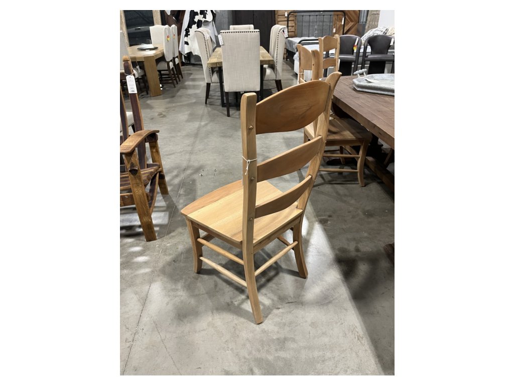 Mahogony Ladder Back Dining Chair in Driftwood