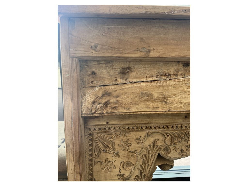 Large Wooden Beam Carved Console - Alternative View