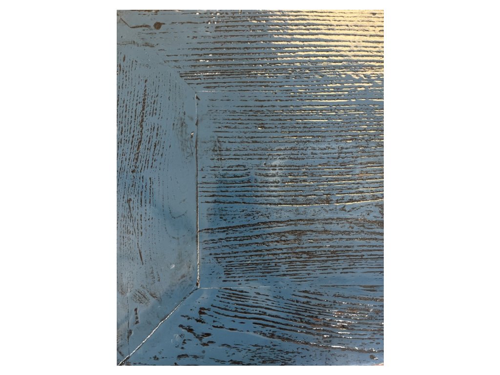 Blue Laquer Small Wooden Console - Alternative View