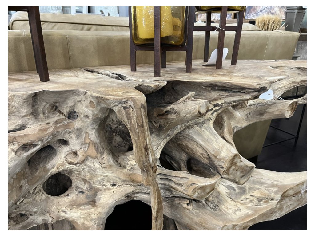 Wooden Teak Root Console - Alternative View