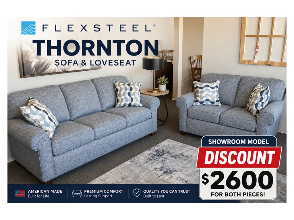 Thornton Fabric Sofa and Loveseat Set