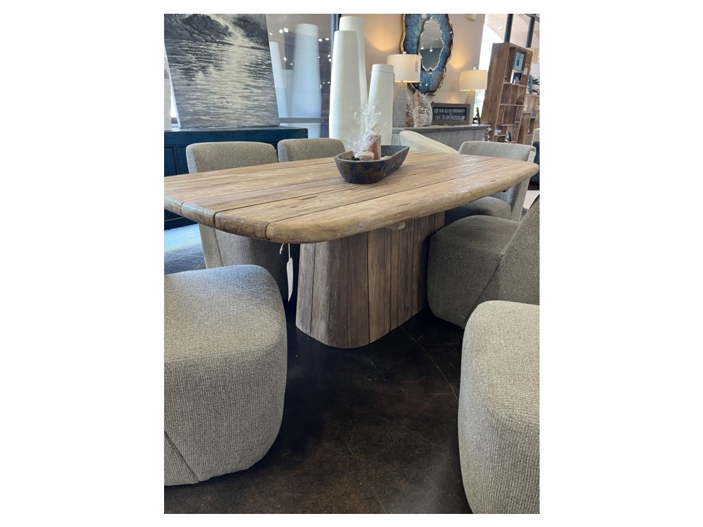 Oval Teak Dining Table - Alternative View