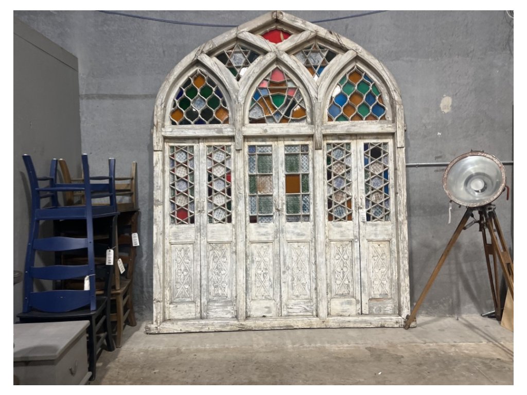 Vintage Stained Glass Partition - Alternative View
