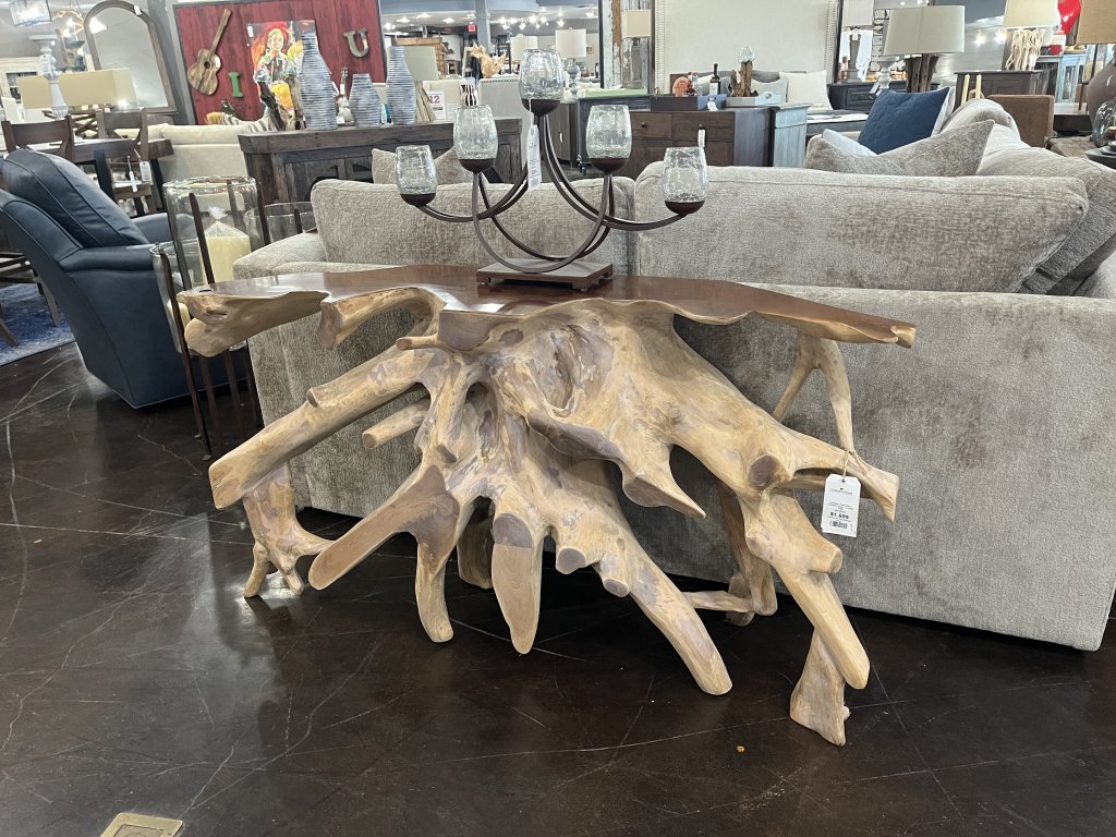 Teak Root Console