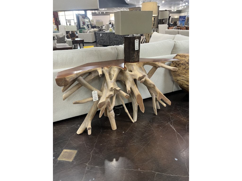 Teak Root Console
