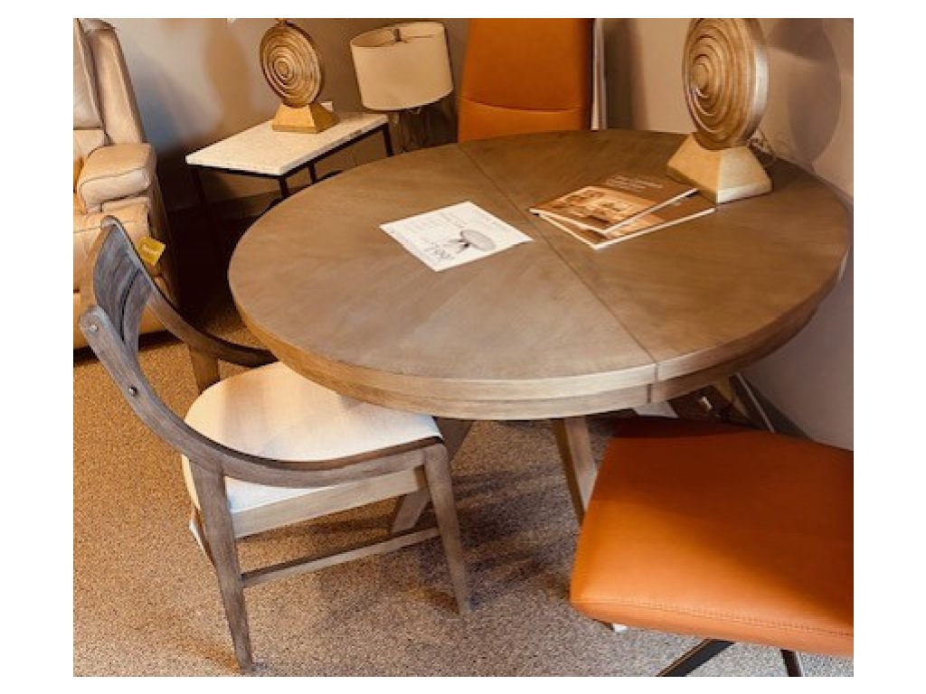 Round Dining Table with Leaf