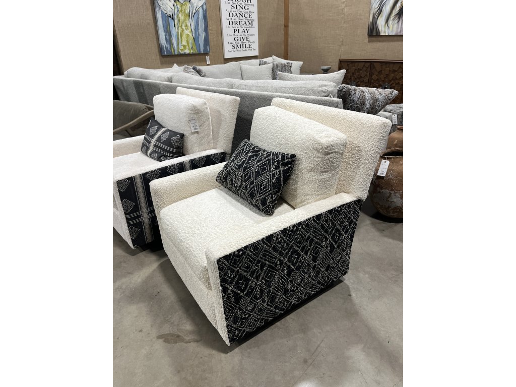Upholstered Swivel Chair 