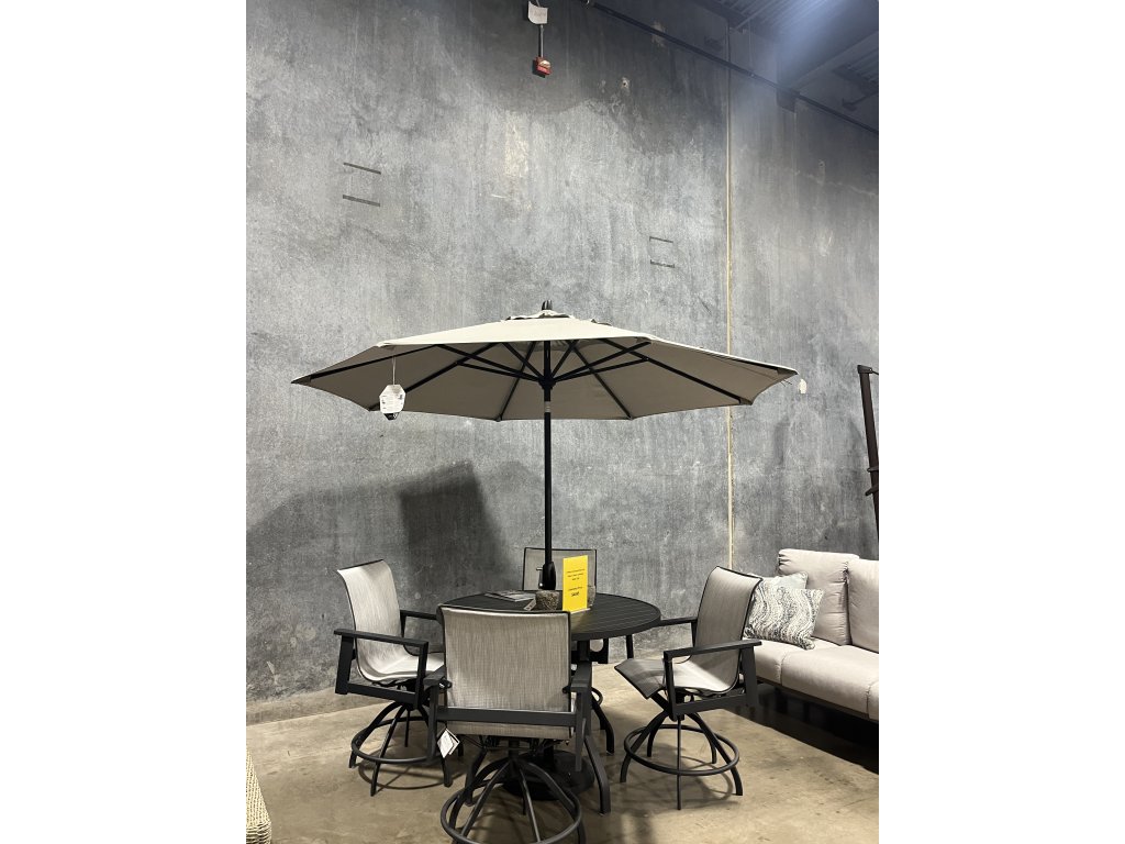 Table Umbrella with Base in Beacon Ash