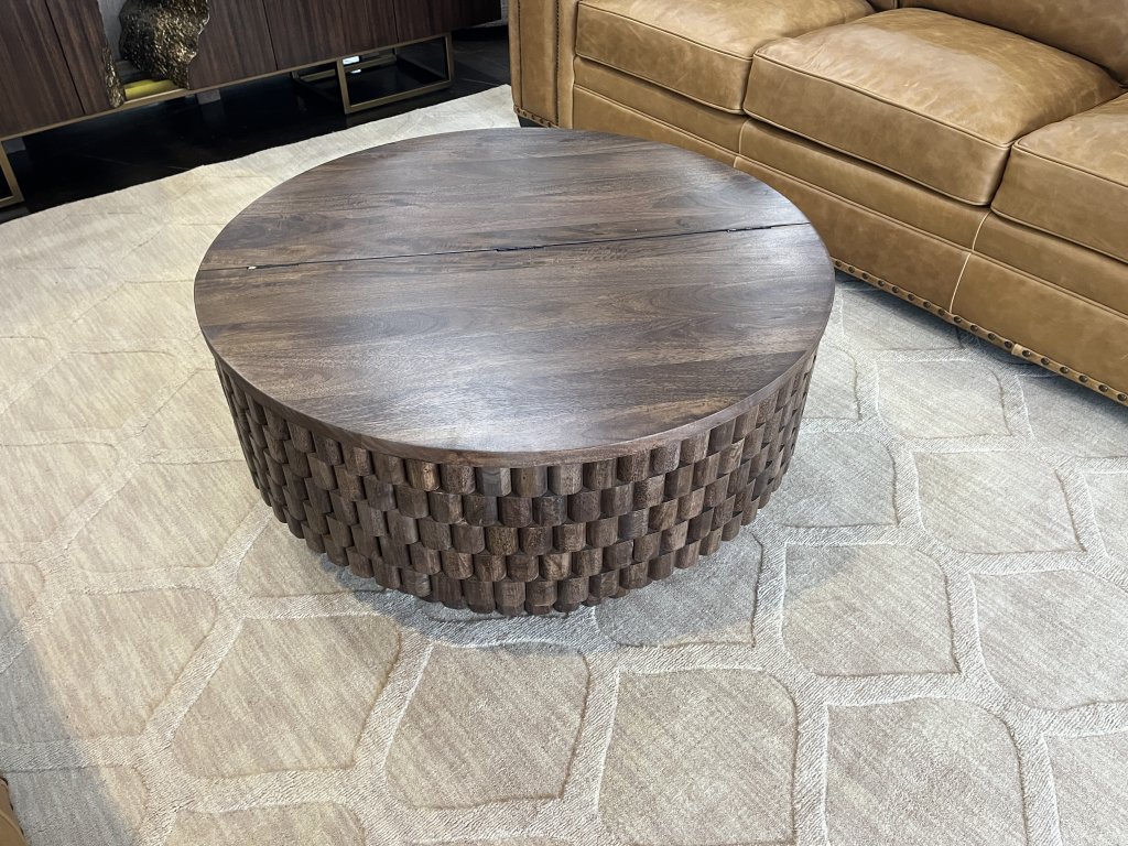 Mango Round Storage Coffee Table