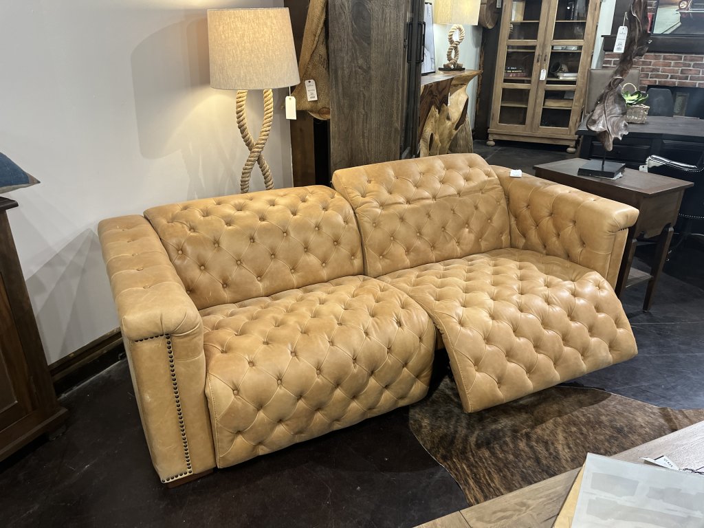 2pc Reclining Leather Sofa 