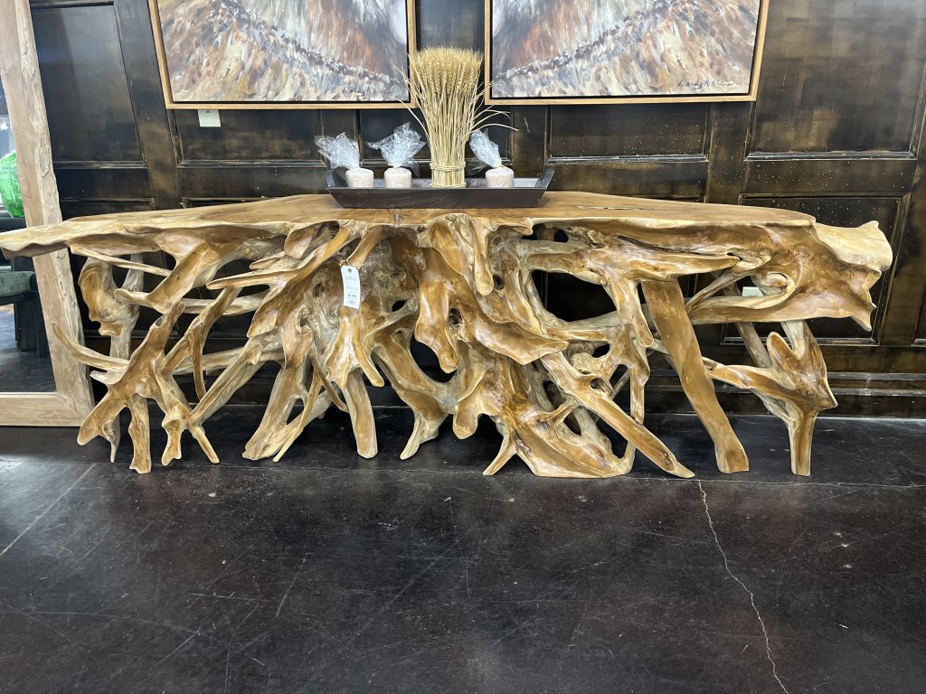 Large Teak Root Console