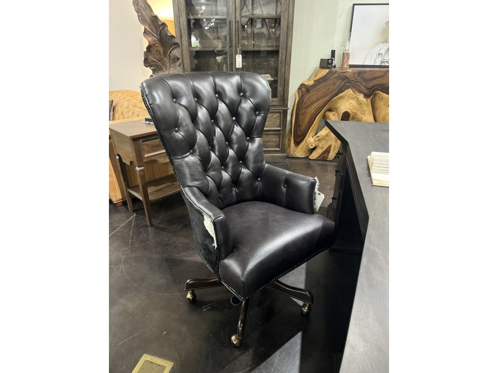 Hair on Hide Leather Office Chair