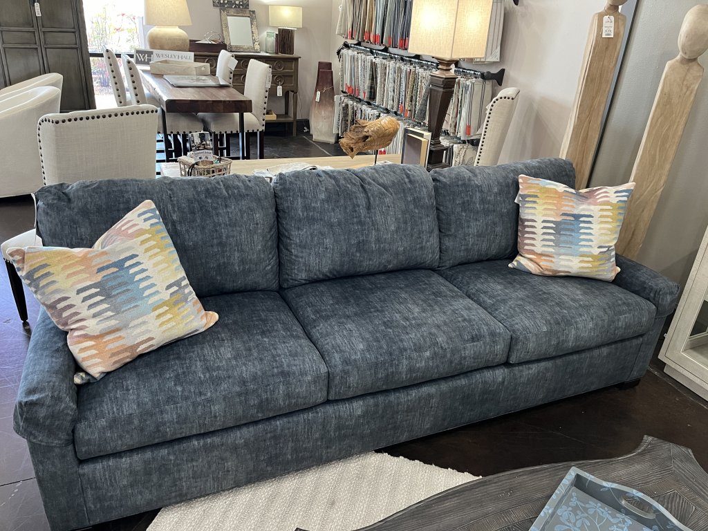 Marine Blue 3 Cushion Firm Sofa