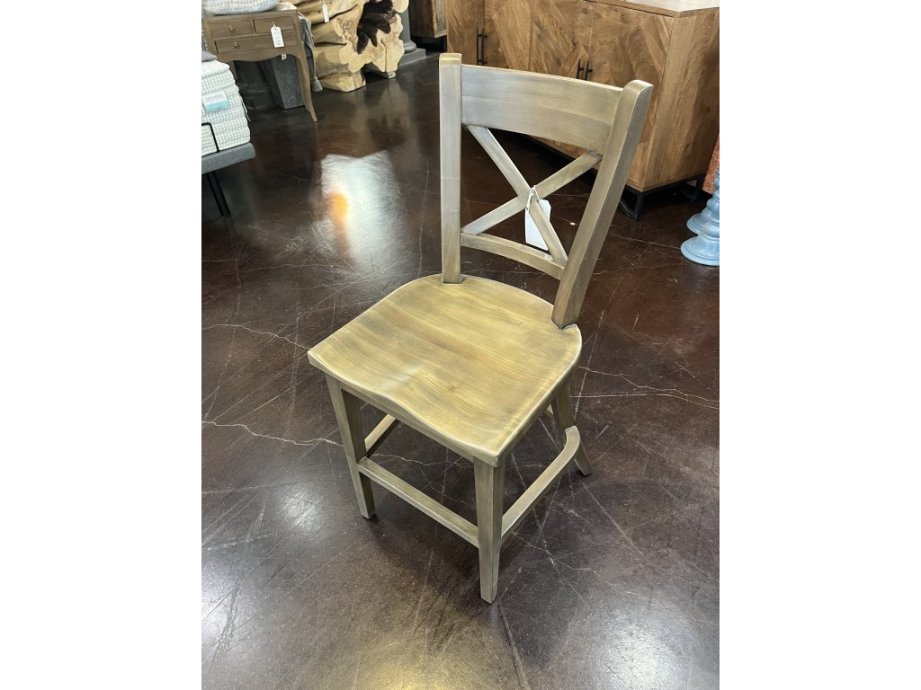"X" Back Mahogony Counter Stool STW