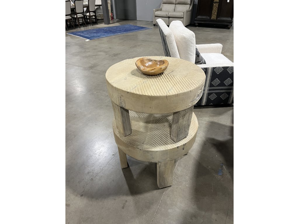 Solid Slab End Table