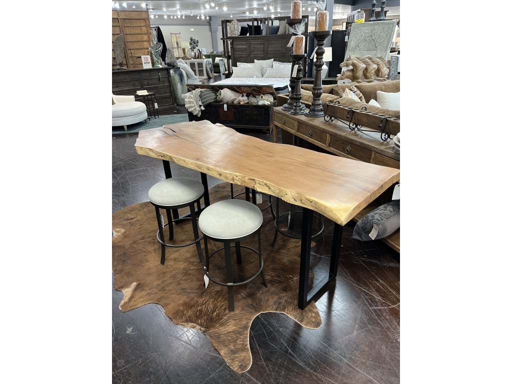 Live Edge Slab Counter Table