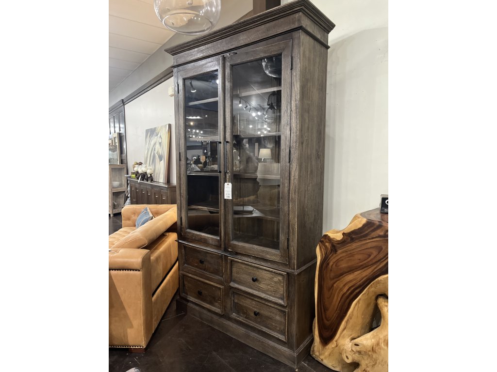 Tall Wooden Cabinet w/Drawers