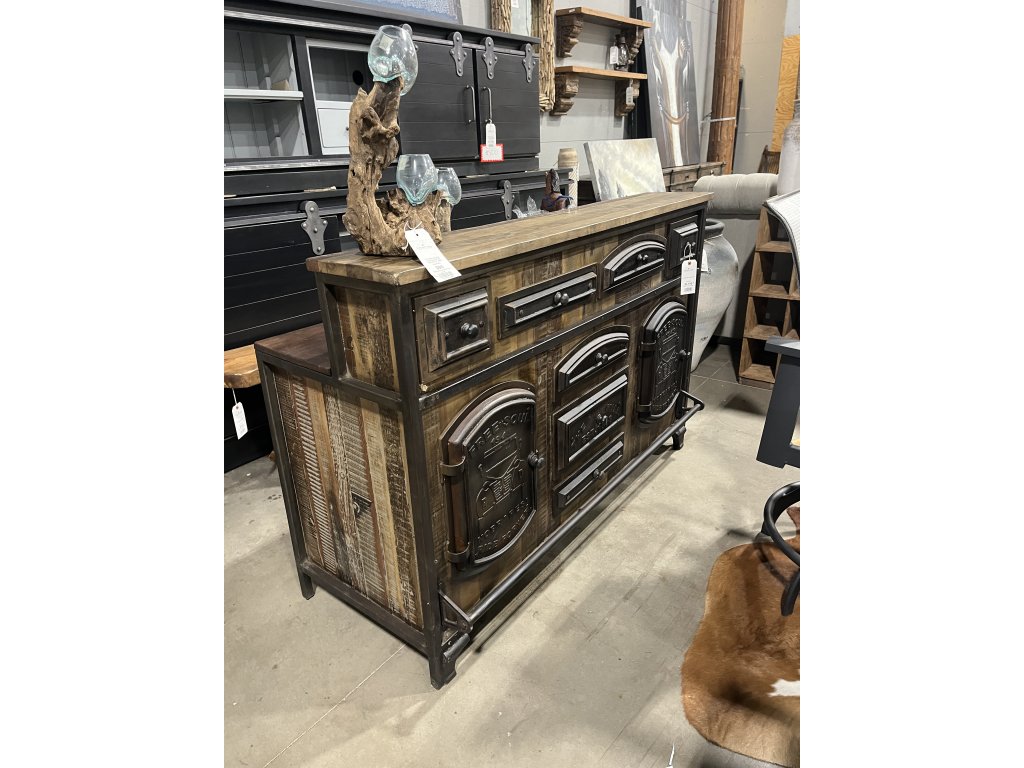 Metal Door Reclaimed Bar