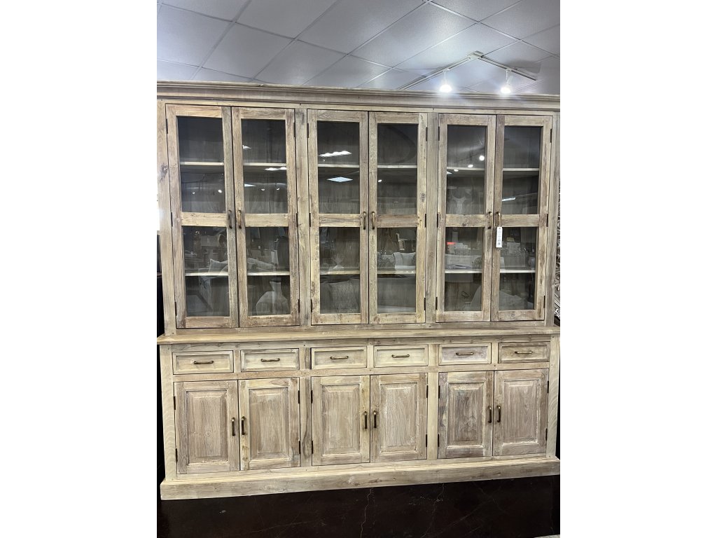 White Washed 2 pc Cabinet