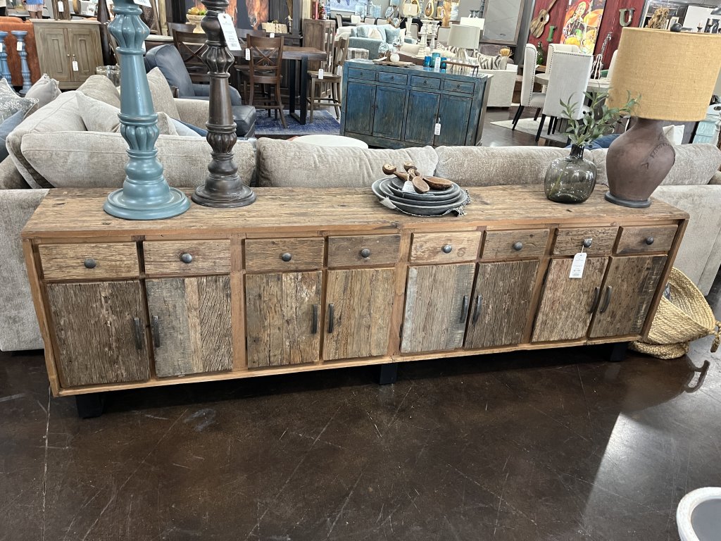 Reclaimed Wood 8 Door Sideboard