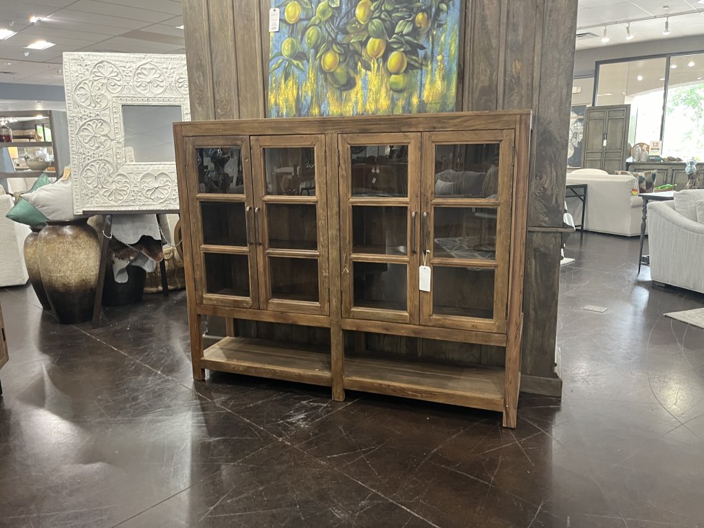 Reclaimed Teak 4 Door Cabinet
