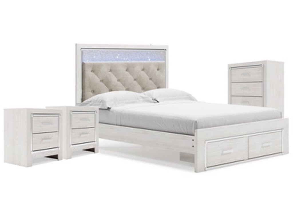 Altyra Queen Storage Bed, Chest and 2 Nightstands - primary view