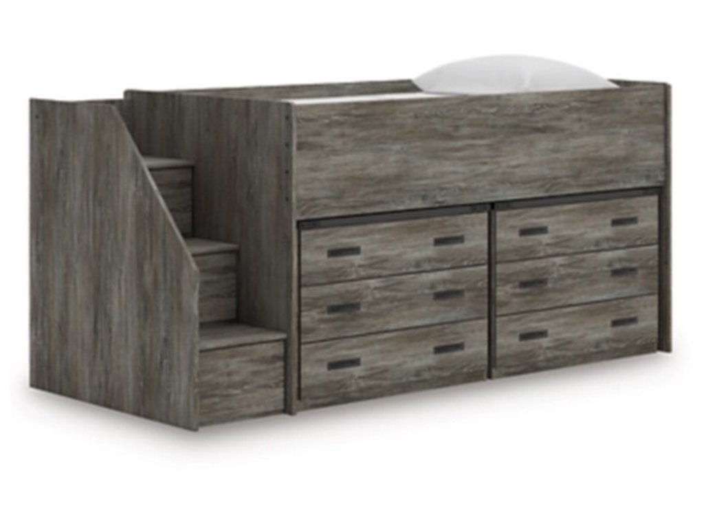 Frandern Twin Loft Bed with Drawer Storage - primary view
