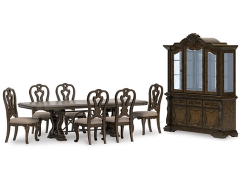 Maylee Dining Table with 6 Chairs and Buffet and Hutch - primary view