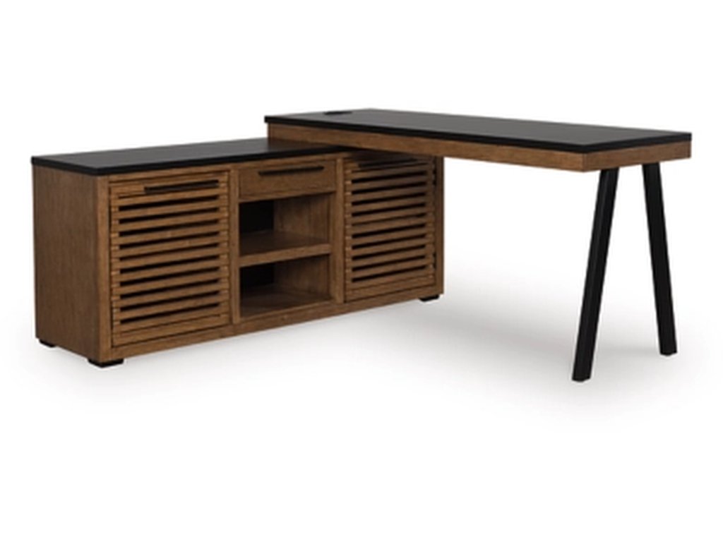 Kallari Credenza with Desk Return