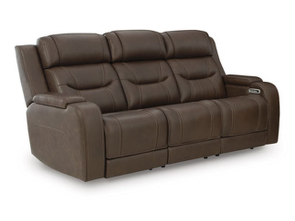 Knightington Power Reclining Sofa with Audio Seating