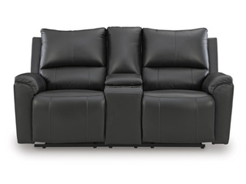 Glossmore Reclining Loveseat with Console