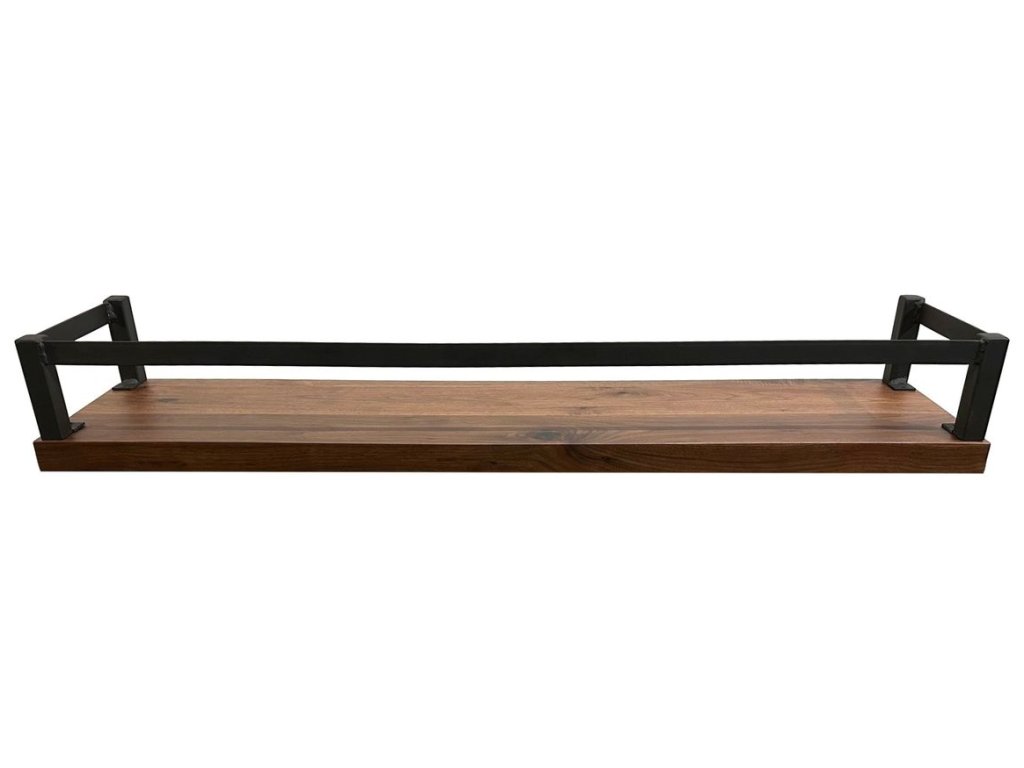 Custom Shelf w/ Steel Railing