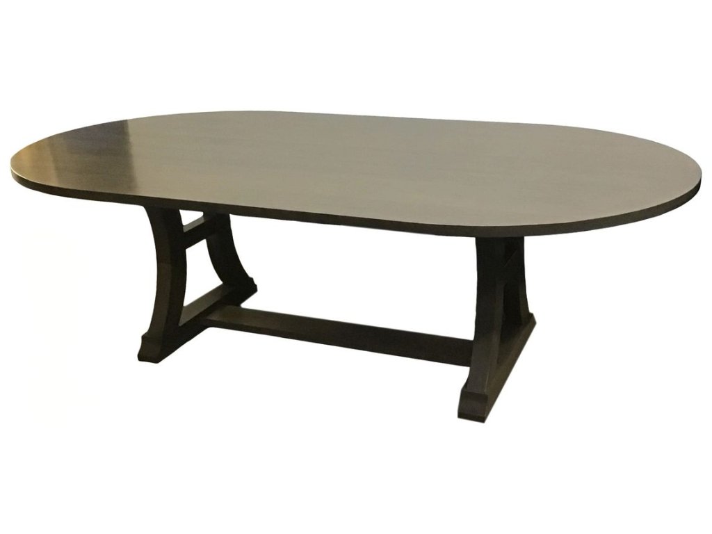 Custom Oval Trestle Table
