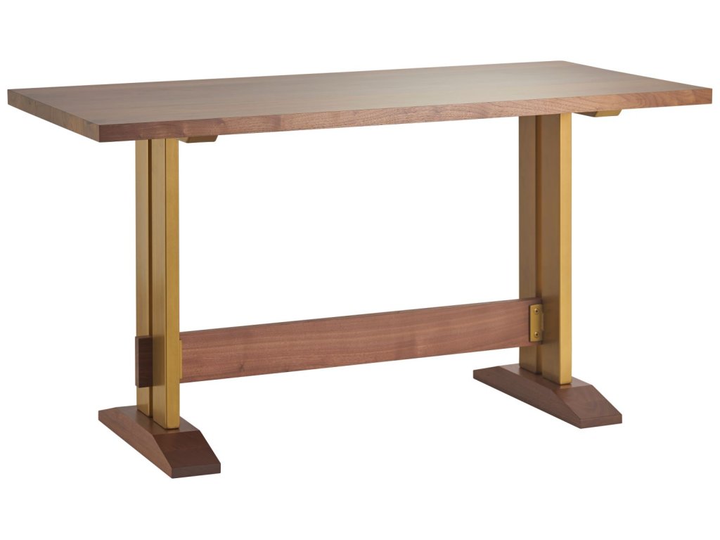Straight Edge Counter Table with Brooklyn Base